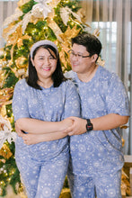 Load image into Gallery viewer, (CHRISTMAS) Light Blue Parol Snowflakes Pajamas Set