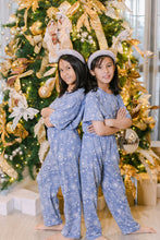 Load image into Gallery viewer, (CHRISTMAS) Light Blue Parol Snowflakes Pajamas Set