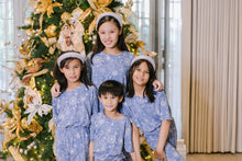 Load image into Gallery viewer, (CHRISTMAS) Light Blue Parol Snowflakes Pajamas Set