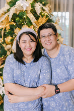Load image into Gallery viewer, (CHRISTMAS) Light Blue Parol Snowflakes Pajamas Set
