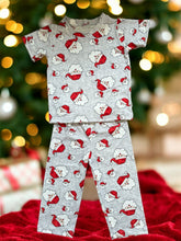 Load image into Gallery viewer, Grey Santa Claus Pajama Set
