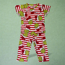 Load image into Gallery viewer, The Grinch Striped Pajama Set
