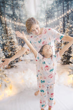 Load image into Gallery viewer, (CHRISTMAS) Peach Sweater, Warmers and Gloves Pajama Set
