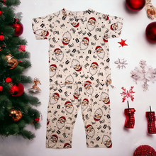 Load image into Gallery viewer, (Christmas) Santa Claus Ho Ho Ho Pajamas Set
