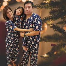 Load image into Gallery viewer, (Christmas) Santa Claus Ho Ho Ho Pajamas Set
