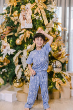 Load image into Gallery viewer, (CHRISTMAS) Light Blue Parol Snowflakes Pajamas Set
