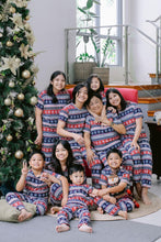 Load image into Gallery viewer, (Christmas) Red and Blue Snowflakes Pajamas Set&quot;
