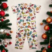 Load image into Gallery viewer, (CHRISTMAS) The Grinch White Pajama Set
