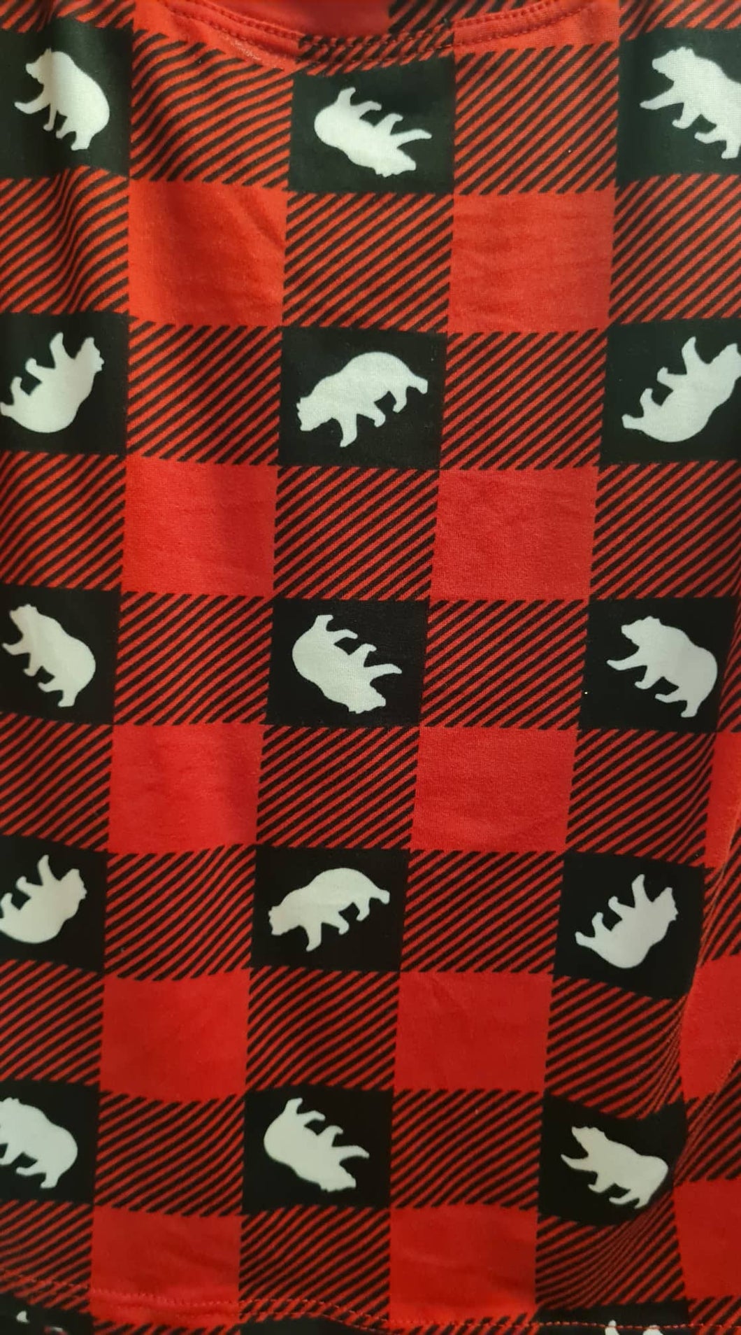 (Christmas) Checkered Red and Black Deer