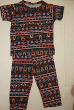 Load image into Gallery viewer, (CHRISTMAS) Brown Dog Santa Hat Pajama Set
